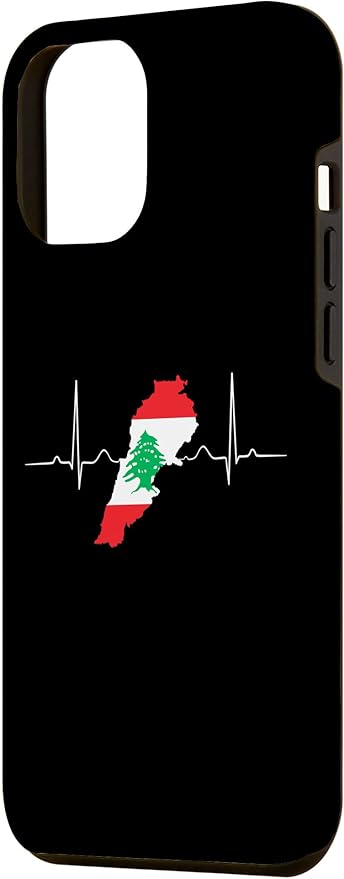 Lebanon Heart Lebanese Heartbeat Vintage Lebanon Map Case for iPhone 12 Pro Max