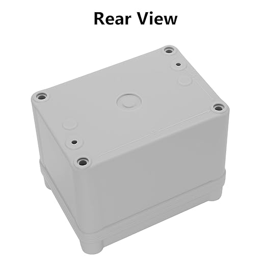 LeMotech Junction Box IP67 Waterproof Dustproof ABS Plastic Project Box for Electrical Outdoor Enclosure Gray 4.3 x 3.1 x 3.3 inch (110 x 80 x 85 mm)