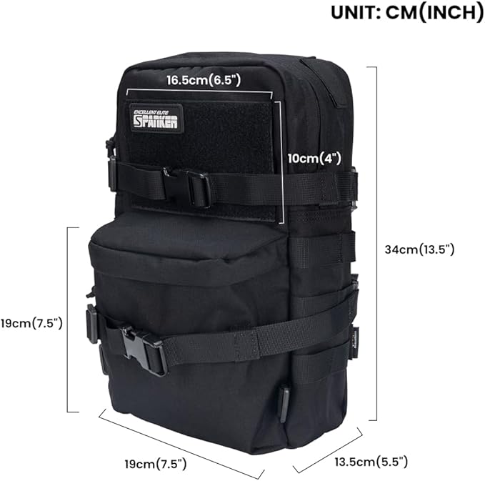 EXCELLENT ELITE SPANKER Tactical MOLLE Hydration Backpack Water Bladder Carrier Pack for Tactical Vest Backpack Plate Carrier