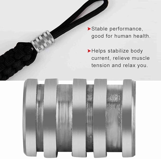 Alloy Lanyard Beads – Paracord Beads for Outdoor Gear & Survival Accessories, Durable Multicolor Spacer for Bracelets, Necklaces‌ & Outdoor(Silver)