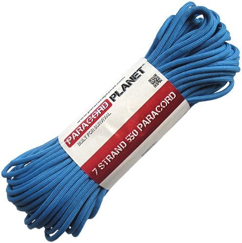 Paracord Planet Nylon 550lb Type III 7 Strand Paracord - Made in The U.S.A - Strong and Durable