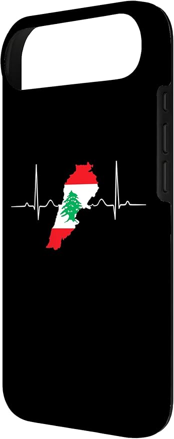 Lebanon Heart Lebanese Heartbeat Vintage Lebanon Map Case for iPhone Air