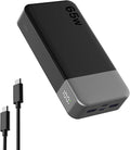 NOBIS 20000mAh Battery Pack Power Bank 65W Power Bank, Portable Charger with Digital Display, Dual USB-C/USB-A Fast Charging for Laptop, Phone, Tablet, Travel-Friendly External Battery Pack