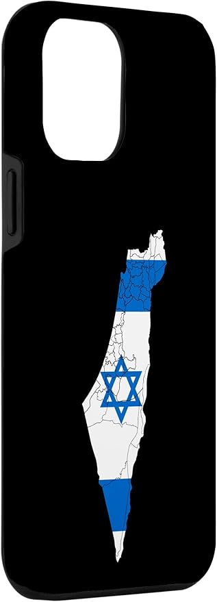 Israel National Flag Distressed Map Case for iPhone 12 Pro Max