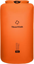 Thous Winds Heavy Duty Waterproof Dry Bag, 36L Lightweight Roll Top Dry Storage for Travel, Camping, Hiking, Kayaking, Fishin