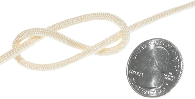 Paracord Planet Solid Color 550lb Paracord – 7 Strand Type III Nylon Cord for Indoor and Outdoor Tasks – Cream (1,000 ft)