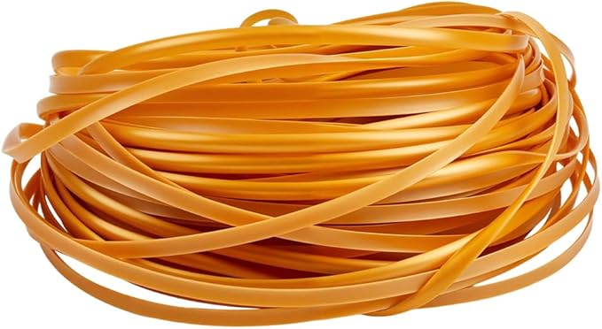 GORGECRAFT 30m*5mm Rattan Weaving Wicker Basket Wicker Repair Kit Orange Synthetic Rattan Roll Flat Cord Webbing Basket Weave Patio Chair Sofas Repair Supplies for Lawn Furniture Garden
