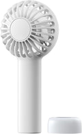 SWEETFULL Mini Portable Fan - Rechargeable Handheld Fan, 3 Speeds Personal Hand Gifts for Travel Essentials, Lash, Makeup, Eyelash, Kids, Girls, Women - USB, Cute Design White