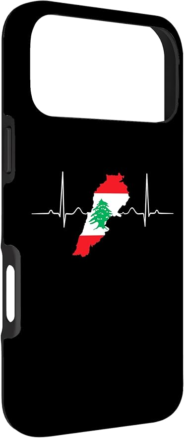 Lebanon Heart Lebanese Heartbeat Vintage Lebanon Map Case for iPhone 17 Pro Max