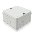 SuperInk Outdoor Junction Box IP66 Waterproof Electrical Enclosure 4.2 x 4.2 x 2.3 PVC/ABS Weatherproof Project Box, Compact Electrical Case for Garden, CCTV, DIY Wiring,1PCS