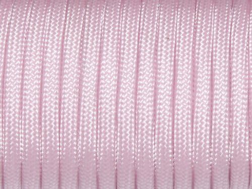 7 Strand Core 550lb Paracord Parachute Cord Lanyard Mil Spec Type III-100ft (Pink(20#))