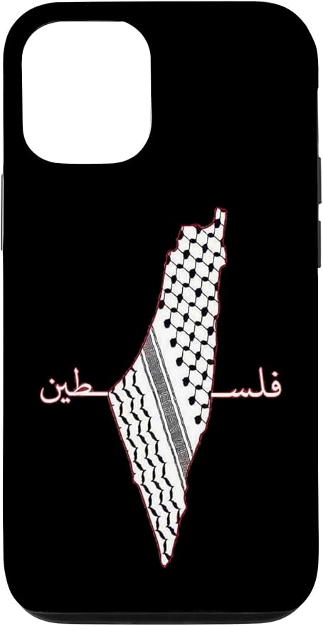 Keffiyeh Palestine Map Arabic Scarf Shemagh Palestinian Flag Case for iPhone 12/12 Pro