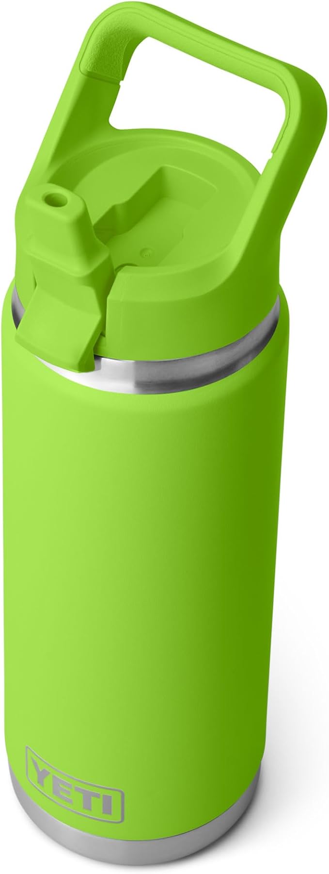 YETI Rambler 26 oz Bottle, Vacuum Insulated, Stainless Steel with Color Matching Straw Cap