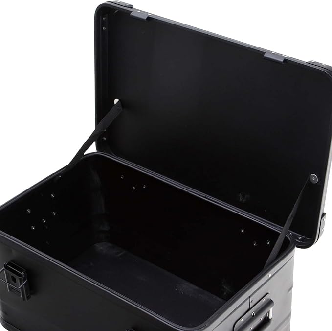 Overland Vehicle Systems Aluminum Box Storage 53QT - Universal Purpose - Heavy Duty Foldable Handles - Heavy Duty Nylon Interior Straps - Boxes are Stackable