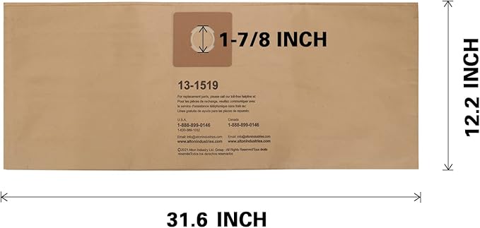 Stanley 13-1519 Disposable Filter Bag for SL18016 and SL18017 Wet/Dry Vacuums, 3-Pack