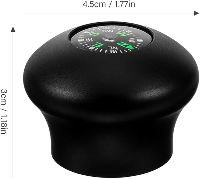POPETPOP Tripod Monopod Ball Head Handle Grip Knob, Universal Trekking Pole Stick Unipod Handle Compass for Outdoor Activities, Hiking, Camping