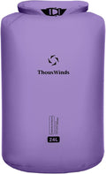 Thous Winds Dry Bag Waterproof, 24L Roll Top Lightweight Dry Sack for Kayaking, Boating, Swimming, Camping, Beach, Travel