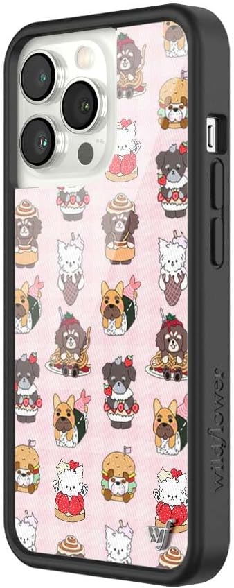 Wildflower Cases - Compatible with iPhone 13 Pro | Protective Black Bumper, 6.5ft Drop Test Certified, Women Owned Small Business | Father Kels