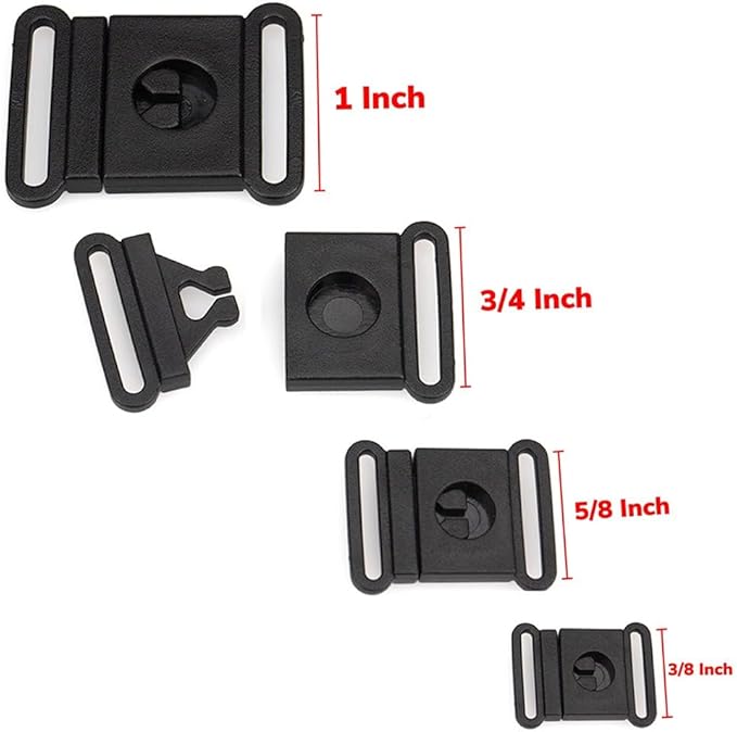 Paracord Planet Prong Release Buckles – Plastic Safety Breakaway Buckles for Neck Straps, Lanyards and More!