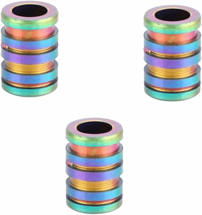 Alloy Lanyard Beads – Paracord Beads for Outdoor Gear & Survival Accessories, Durable Multicolor Spacer for Bracelets, Necklaces‌ & Outdoor(Colorful)