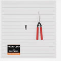FRAYSCENT Slat Wall Paneling Garage Slat Wall Storage Systems Slatwall Panels Power Tool Organizer Wall Mount, PVC Garage Storage & Organization Products Slate Board (White, 4ft x 4ft)