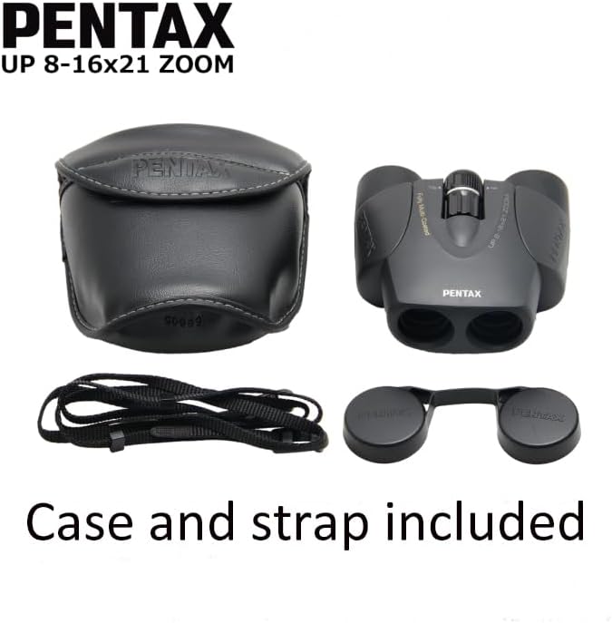Pentax UP 8-16x21 Green Binoculars (Green) Fully-Multi Coating Zoom Tripod Socket Provide
