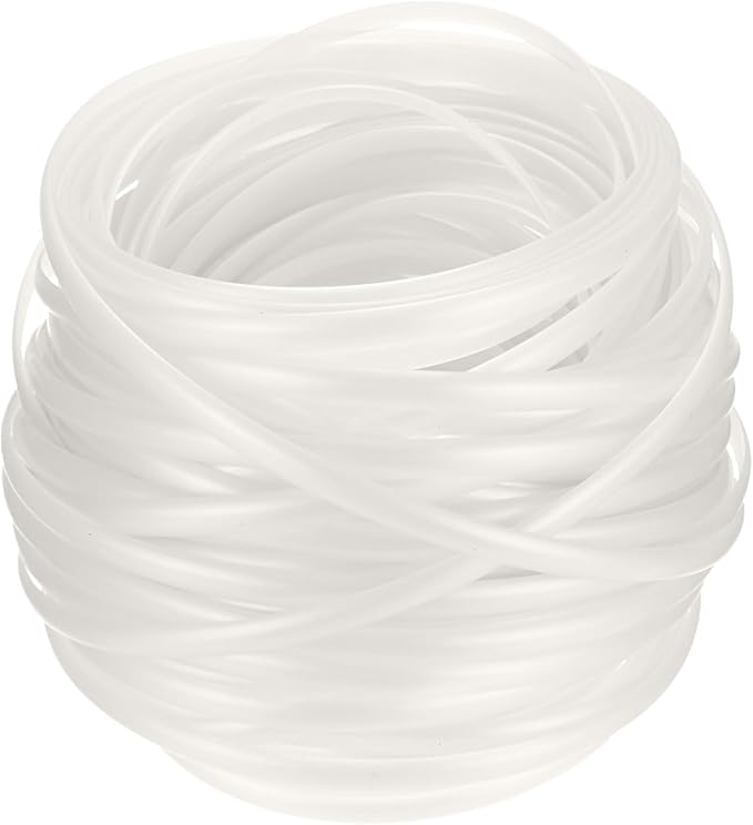M METERXITY 1-Pack Wicker Repair Kit, 5mm x 66ft/20m Plastic Flat Rattan Replacement Supplies for Patio Furniture Repair/Basket Making/Chair Weaving, Synthetic Woven Rattan [White]