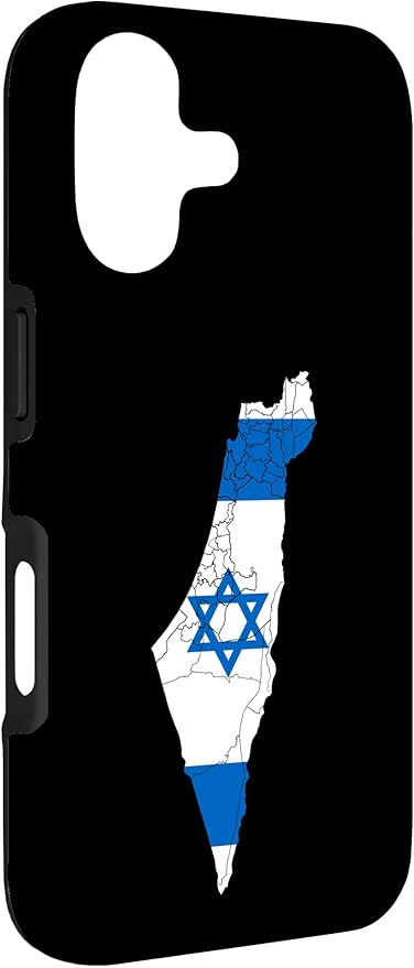 Israel National Flag Distressed Map Case for iPhone 17