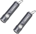 ThruNite Ti Keychain Flashlight, Bright 650 Lumens LED Portable Light, Compact USB-C Rechargeable Battery Mini Flash Light, Small EDC Pocket Torch Light for Camping, Everyday Carry, Grey (2PCS)