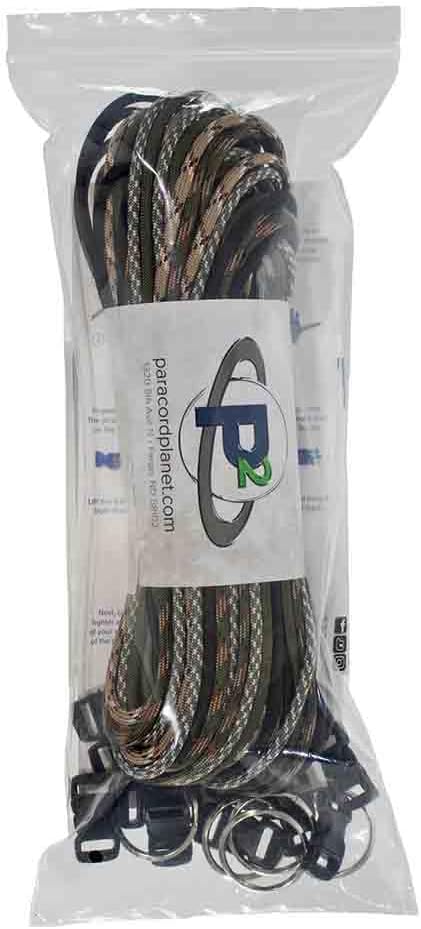 Paracord Planet 550lb Type III Paracord Combo Crafting Kits with Buckles