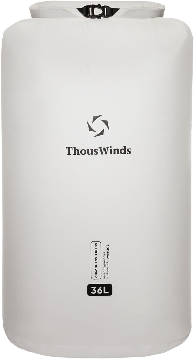 Thous Winds Waterproof Dry Bag, Lightweight Dry Sack for Hiking, Camping, Boating, Backpacking, Kayaking, 36L