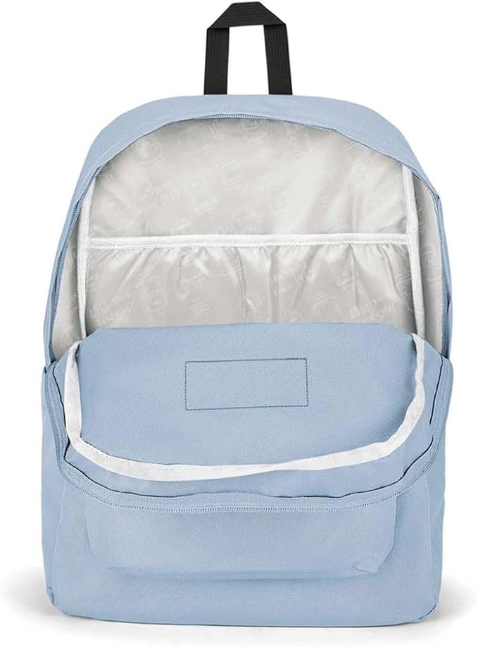 JanSport SuperBreak Plus Backpack with Padded 15-inch Laptop Sleeve and Integrated Bottle Pocket - Spacious and Durable Daypack for Work and Travel - Blue Dusk