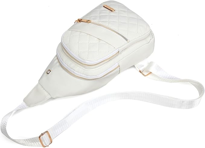 AOSTIHOT Crossbody Small Sling Backpack Sling Bag for Women, Chest Bag Daypack Crossbody for Travel Sport Running Hiking Beige
