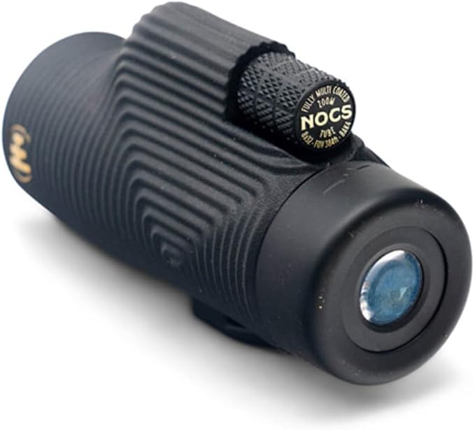 Nocs Provisions Zoom Tube 8x32 Monocular, 8X Magnification Telescope, Bak4 Prism, Wide Field of View for Bird Watching, Backpacking & Wildlife Viewing - Obsidian Black