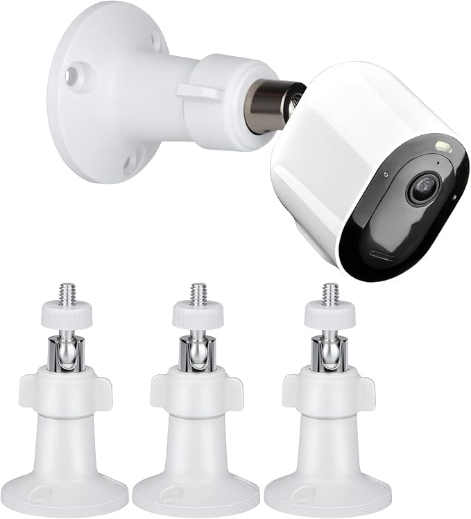 Wall Mount for All Arlo Camera, Arlo Ultra, Arlo Essential, eufyCam E/2C, Ultra/Ultra 2, & Others - Stick Up Cam Battery with 1/4 Screw Head （Camera not Included）(3pcs)