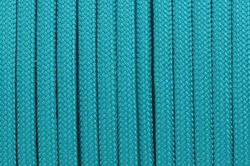 BORED? PARACORD! 550 lb Paracord – Ideal for Crafting, DIY Projects, Camping, Military & Active Outdoors – 300+ Colors – Tactical Parachute Cord Type III – Strong - Neon Turquoise 50 Feet