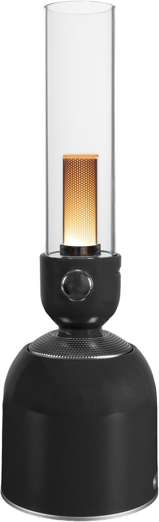 Rechargeable 3-in-1 Camping Lantern with Bluetooth Speaker, Essential Oil Diffuser, Dimmable with Tactile Knob, 1800K/2200K/2700K Tone Options, Classic Lantern Style with Sleek Black
