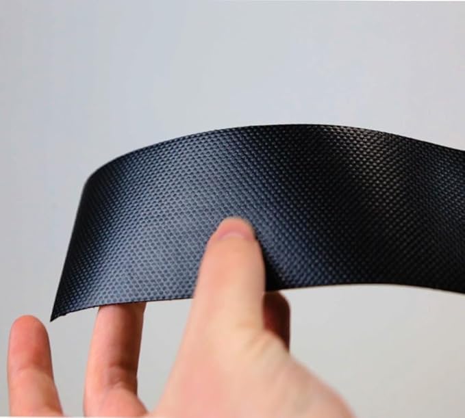 Mytee Products 8.8 oz Waterproof Black Vinyl Tarp Repair Tape 4 Inch x 25 FT with Heavy Duty Adhesive Backing - Tarp Repair Kit