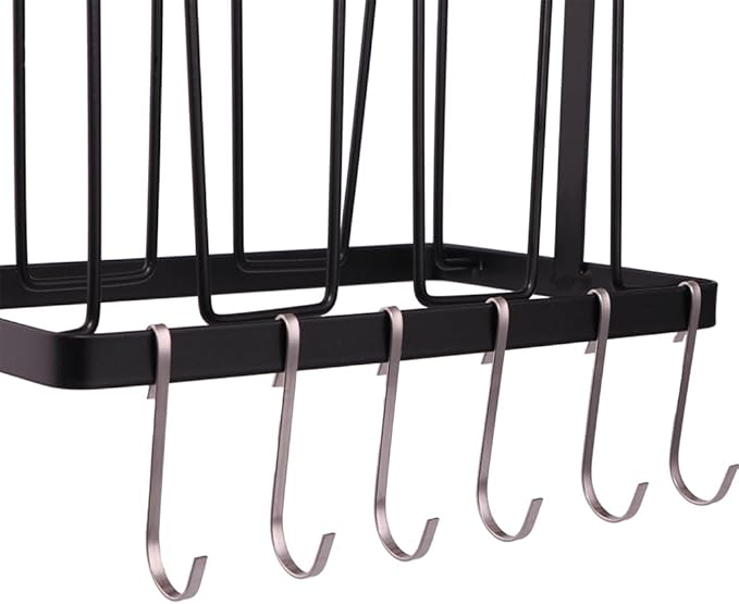 20 PCS Stainless Steel J-Shaped Hanger Hooks - Heavy Duty Wire Rack Hooks, Multi-Purpose Hanging Sink Grid Hooks for Kitchen, Bathroom, Closet Organization.