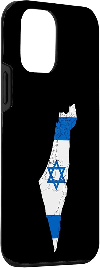 Israel National Flag Distressed Map Case for iPhone 12 mini