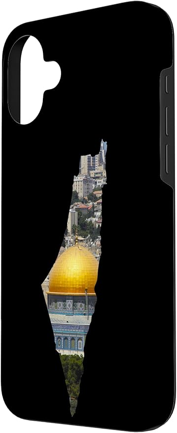 Palestinian Map Al Aqsa Jerusalem in Palestine Case for iPhone 16 Plus