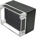 Project Box IP65 Waterproof Junction Box ABS Plastic Black Electrical Boxes DIY Electronic Project Case Power Enclosure Clear Cover 6.3"x4.33"x3.54"