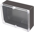 Project Box IP65 Waterproof Junction Box ABS Plastic Black Electrical Boxes DIY Electronic Project Case Power Enclosure Clear Cover 11.42”x8.27“x3.94