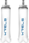 WRELS Collapsible Soft Flask Water Bottle for Outdoors,Folding Collapsible Running Flask for Cycling Marathon Trail Race