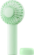 SWEETFULL Mini Portable Fan - Rechargeable Handheld Fan, 3 Speeds Personal Small Hand Gifts for Travel Essentials, Lash, Makeup, Eyelash, Kids, Girls, Women - USB, Cute Design Green