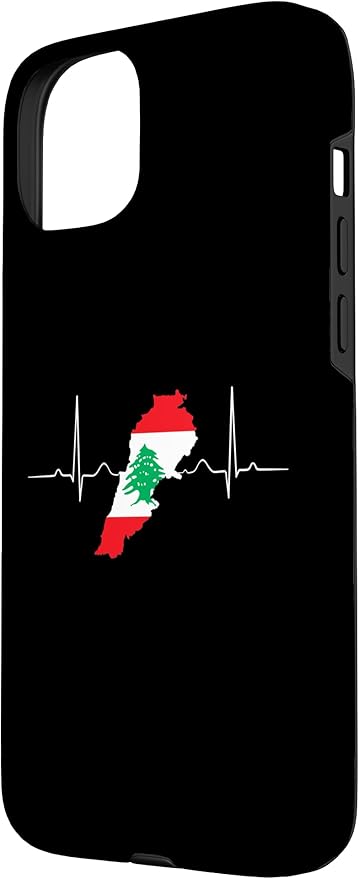 Lebanon Heart Lebanese Heartbeat Vintage Lebanon Map Case for iPhone 15 Plus