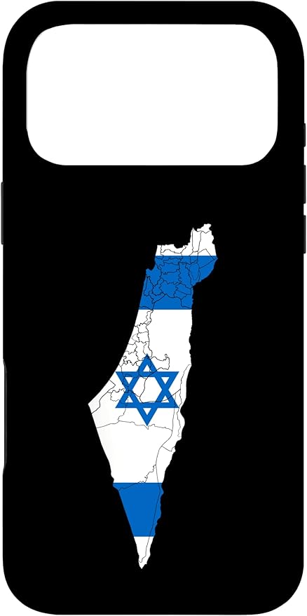 Israel National Flag Distressed Map Case for iPhone 17 Pro Max