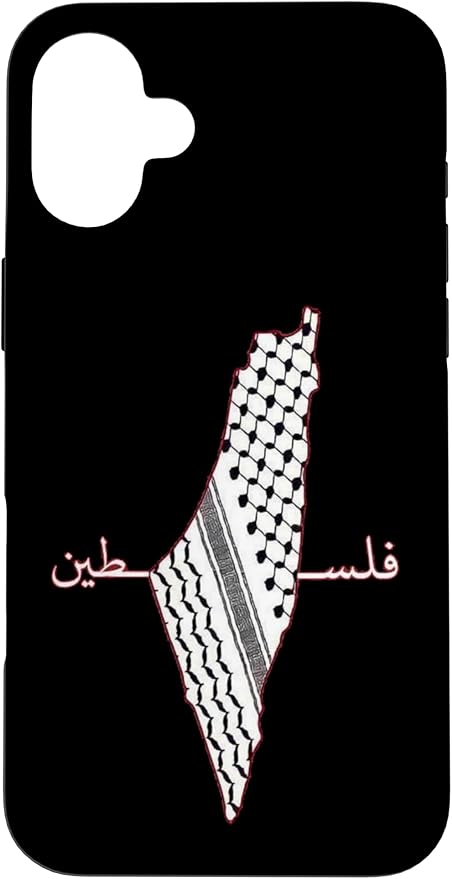 Keffiyeh Palestine Map Arabic Scarf Shemagh Palestinian Flag Case for iPhone 16 Plus
