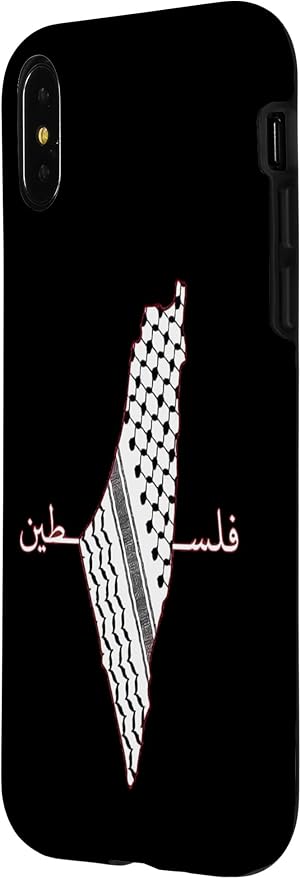 Keffiyeh Palestine Map Arabic Scarf Shemagh Palestinian Flag Case for iPhone X/XS