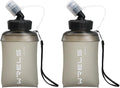 WRELS 350ml/500ml TPU Soft Water Bottles BPA Free Collapsible Soft Flask with Widen Mouth for Running Vest Lightweight Foldable Water Bottle for Running Marathon Trail Hiking